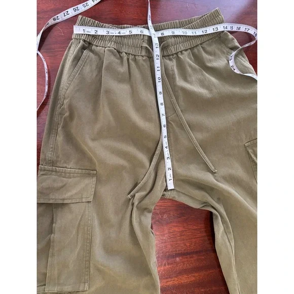 Aelfric Eden Baggy Cargo Pants Large Unisex Streetwear Indie Grunge Drawstring - Picture 4 of 6